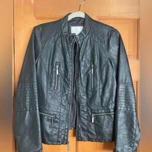 Faux motorcycle / leather jacket